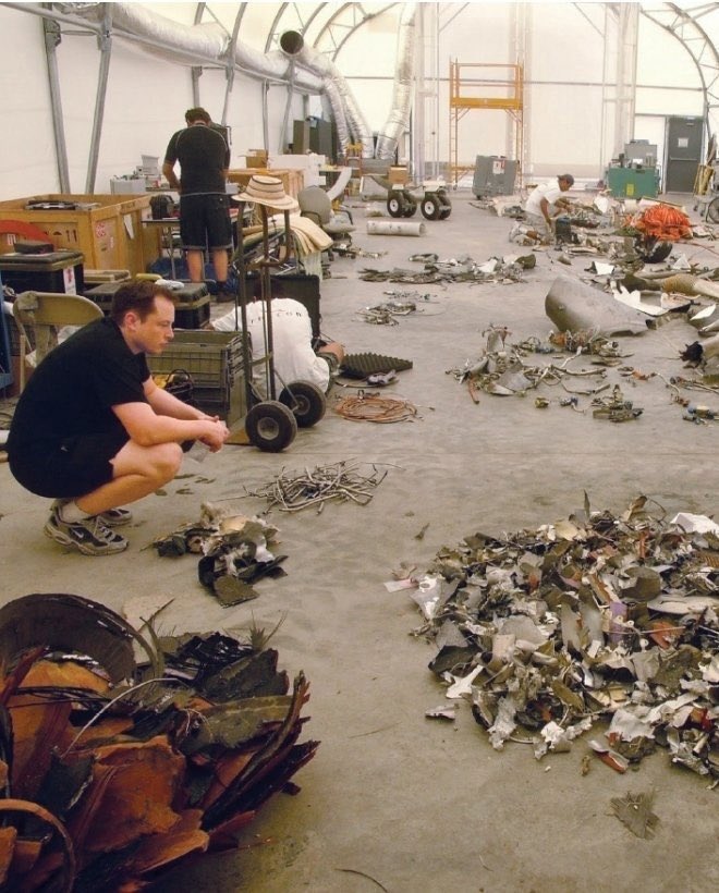 Elon Musk at SpaceX factory after Falcon 1 failure
